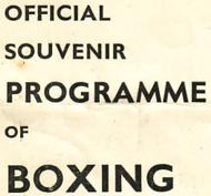 Official Souvenir Programme of Boxing