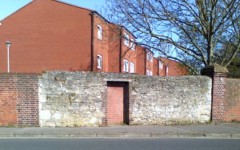 bricked-up tackroom doorway